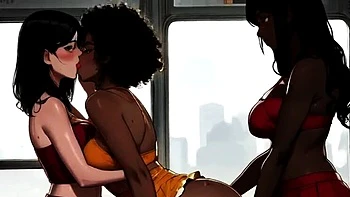 Black & Asian Lactating MILF Lesbians Public Hentai Tit Milking - Spicy Toons
