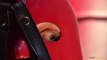 This Naughty Brunette Femdom Is Filled With Joy As She Teases Her Restrained Man