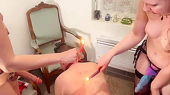 French Pegging - Femdom Humiliation, Strapon, Double Fist, Hot Wax, Cold Water Jet And Cei