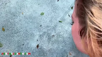 Dirty Blonde Slut Extreme Face Fuck & Head Dunking For Christmas