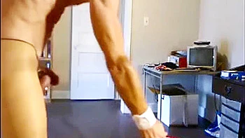 ROBERT RICHARD MILGATE EXPOSED CLEANING IN PANTYHOSE AND HEELS