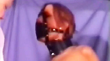 Leather Straps, Chains And Panel Gag