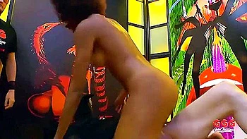 Black Cumdup Luna Curzen In Gangbang Party