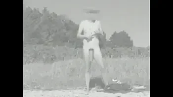 Huge flaccid cock - East German nude beach