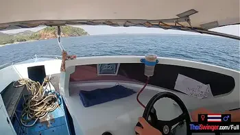 Rented a boat for a day and had sex on it with his Asian teen girlfriend