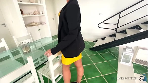 hot business woman gets fucked in several positions in a luxury villa - business-bitch