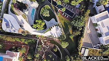 Party Ends Up In Sweaty Outdoor Interracial Double Penetration