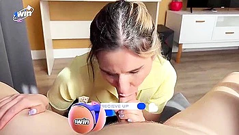 Horny College Tramp Deep-throats Rigid Cock After Class - Amateur Cum Play!