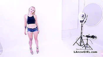 Chick Has Orgasm By Getting Cunt Licked At Her Audition