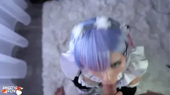 Kawaii Maid Gives Deepthroat Boss Dick to Cum In Mouth POV