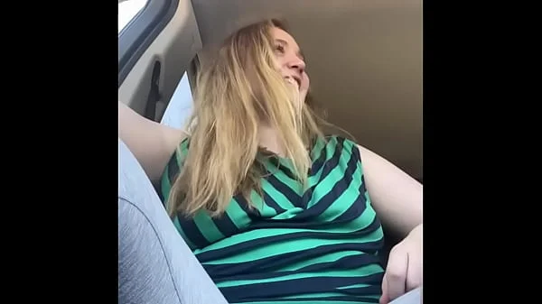 Beautiful Natural Chubby Blonde starts in car and gets Fucked like crazy at home