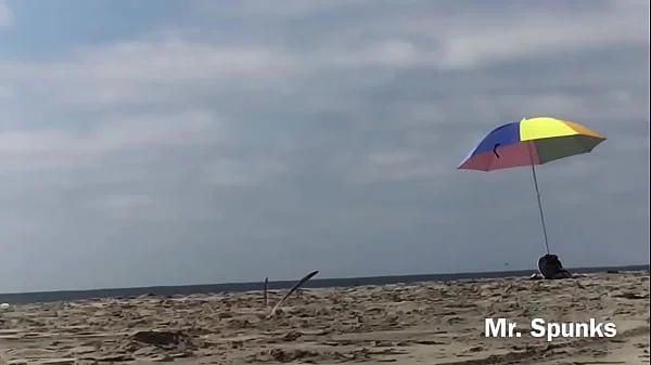 People Watch Her Suck Cock & Swallow Cum on a Nude Beach
