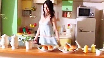 Fabulous Japanese slut Io Asuka in Best Kitchen JAV scene