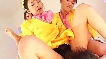 Amazing Japanese whore Airi Nakashima, Ryouko Sena, Megu Shirosaki in Hottest Femdom, Handjobs JAV clip