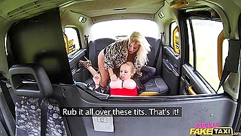 Insatiable Horny Blondes Taxi Fuck 1 - Sophie Anderson