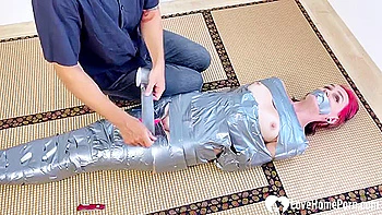 Completely Duct-taped, I Tease And Touch Her