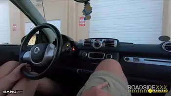 Roadside - Babe With Huge Tits Gets Fucked By The Mechanic