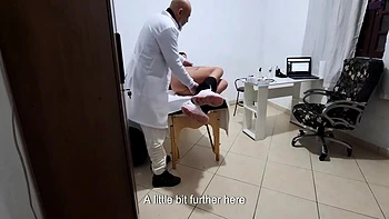 A Milf Gets Fingered By The Proctologist During An Anal Exam