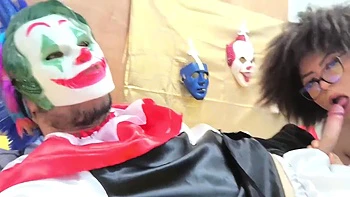 Confident Stepdad!! He Dressed Up As A Clown For Halloween And Dominated Me Like A Whore In Bed