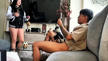 Stepsister Catches Me Masturbating With Her Videos, But She Decides To Fulfill That Fantasy