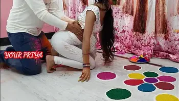 Holi special: Indian Priya had great fun with step brother on Holi occasion