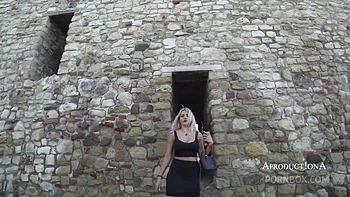 Blow Job And Cum Swallow At The City Castle