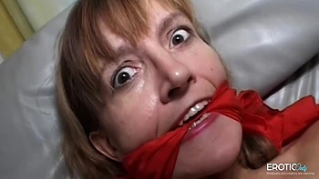 His Wristwatch Disappears Into The Pussy Hole Of His Bound