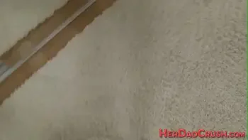 Threeway stepdaughter teens suck