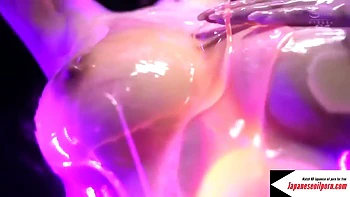 Depraved Asian Teen 18+ Oiled Up Adult Clip