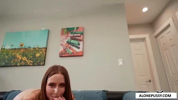 Laney Grey Sexy Brunette Babe Enjoys Real Big Cock