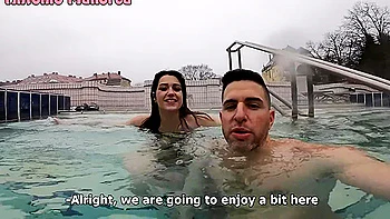Risky Pick Up Sex With Petite Spanish In Famous Thermal Bath - Valentina Lapiedra
