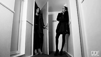 Horny Humiliation : Smoking Hot Lesbians Cram Their Asses