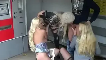 Mega cumshot!!!3 whores milking young cock Public Lena-Loch Dirty-Priscilla