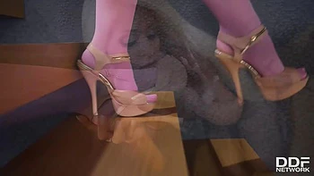 Pantyhose and Dildos - Hot Blonde's Dominatrix Date