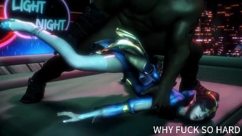 3D Big Boobs Slut Asian Cosplay Model Cheating with BBC