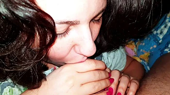 Romanian whore sucks a small dick