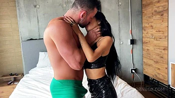 Horny Sexy Teen Enjoys A Massive Cock