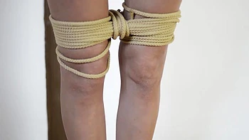 Obedient slut Florane Russell tied up, spanked & fucked OTS