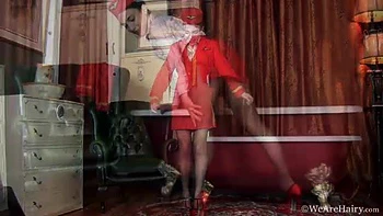 Luna O dressed for work strips and plays naked - WeAreHairy