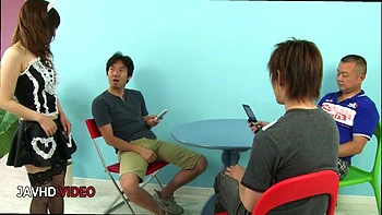 Seductive Maid Miku Thrills With Triple Pleasure