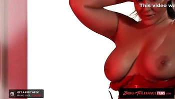 Curvy Babe Pulls Out Her Fat Natural Tits And Slaps Her Man