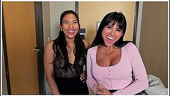 Cute Asian Girls Found Your Hotel Room In Vegas - Jada Kai Ember Snow