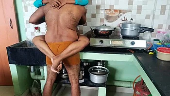 Indian House Maid Fucking in Kitchen Slap Role Play with Amateur MILF Wonder
