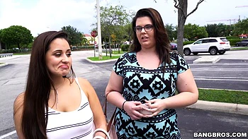 Colombian Hottie ditches friend for road dick