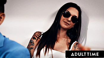 ADULT TIME - Bored Rocky Emerson TEASES Classmate While Washing Car & Gets Her PUSSY Pounded!