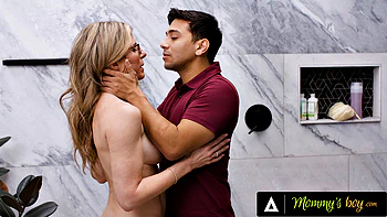 MOMMY'S BOY - Fake Plumber MILF Cory Chase Plays With Her Son's Big Pipe