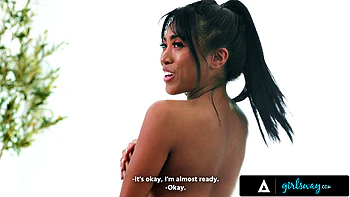 GIRLSWAY - Tense Big Tits Ember Snow Melts Under Grey's Hands In Hot Steamy Massage