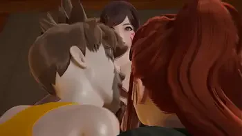 Futa Overwatch - Tracer x Brigitte x DVA - 3D Porn