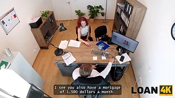 LOAN4K. Gorgeous and young whore Sirena Milano seduced a loan manager and fucked on the table: Porn