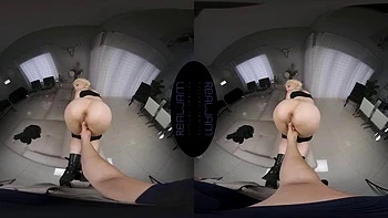 Blonde babe suck and fuck big cock: Blowjob, Doggy  Cowgirl VR Porn